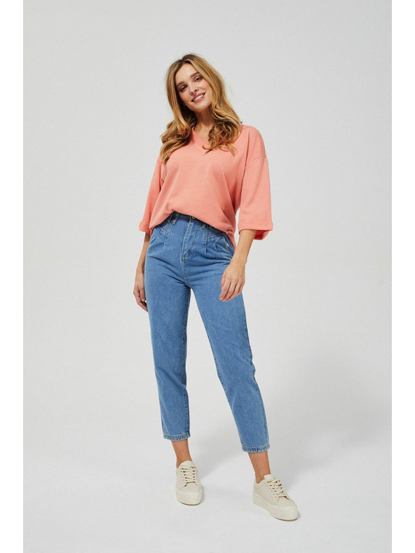 Moodo Дънки слоучи с висока талия Moodo