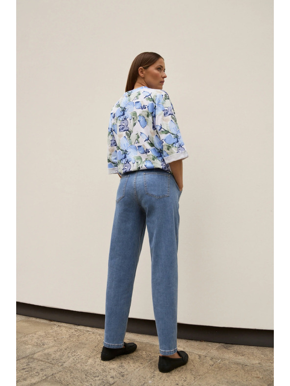 Moodo Сини дънки с колан Moodo