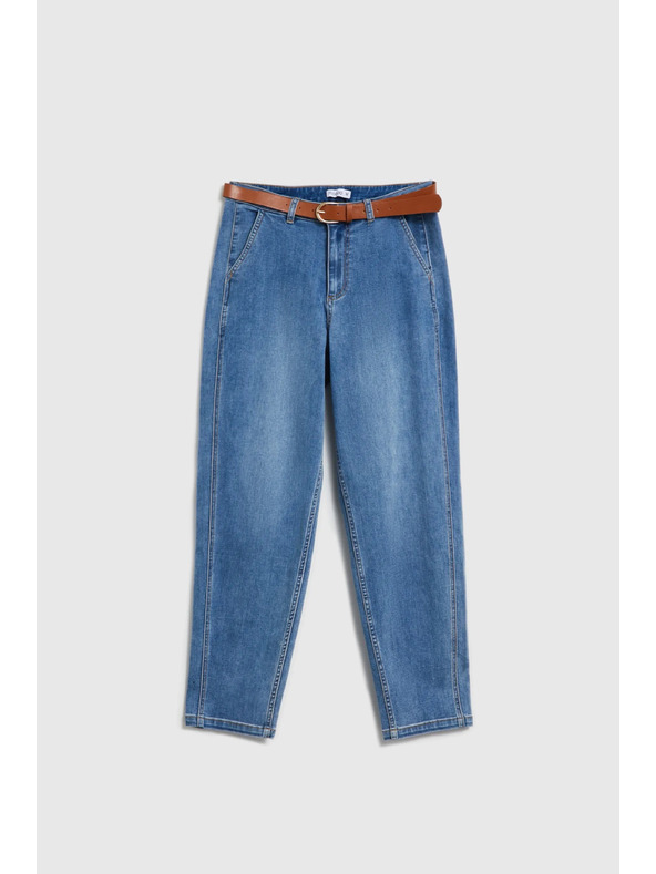 Moodo Сини дънки с колан Moodo