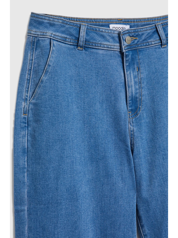 Moodo Дънки с широки крачоли сини Moodo