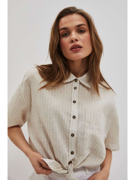 Moodo Ленена риза с връзване Moodo