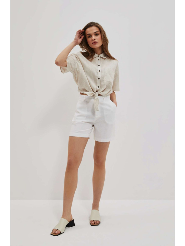 Moodo Ленена риза с връзване Moodo