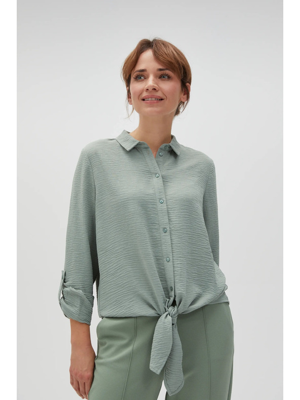 Moodo Оливена риза Moodo с връзване