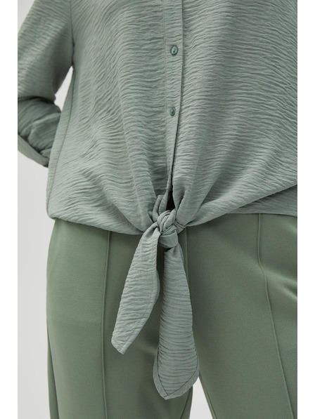 Moodo Оливена риза Moodo с връзване
