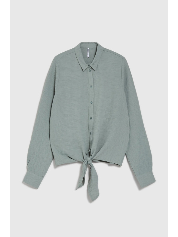 Moodo Оливена риза Moodo с връзване