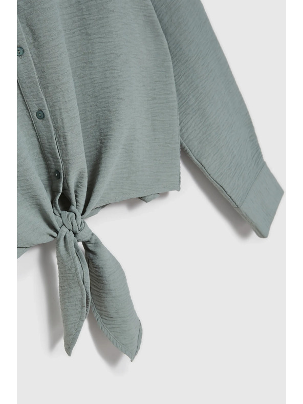 Moodo Оливена риза Moodo с връзване