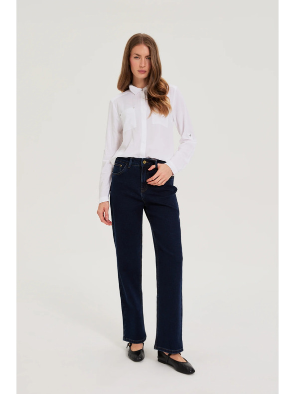 Moodo Бяла вискозна риза Moodo