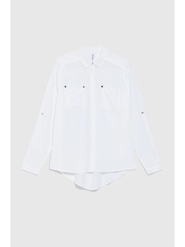 Moodo Бяла вискозна риза Moodo