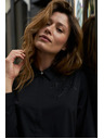 Moodo Черна риза с яка Moodo