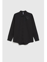 Moodo Черна риза с яка Moodo