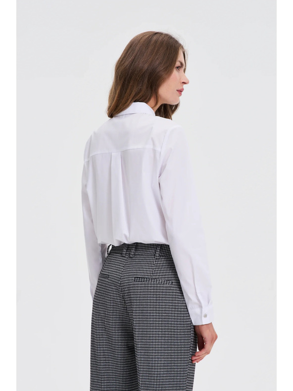 Moodo Бяла риза с яка Moodo