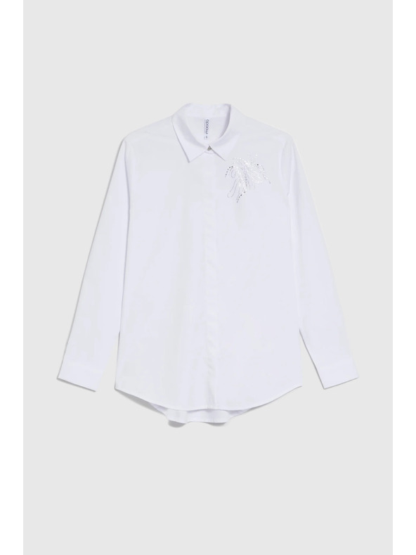 Moodo Бяла риза с яка Moodo