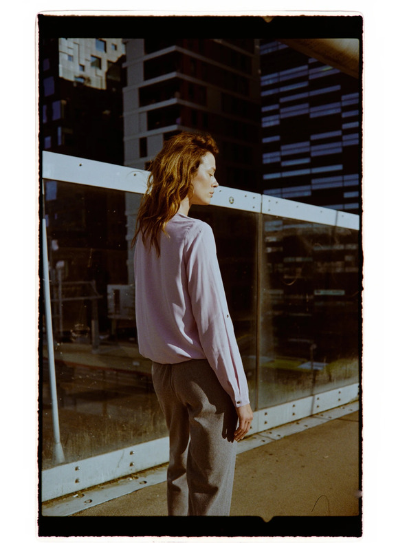 Moodo Розова вискозна риза Moodo