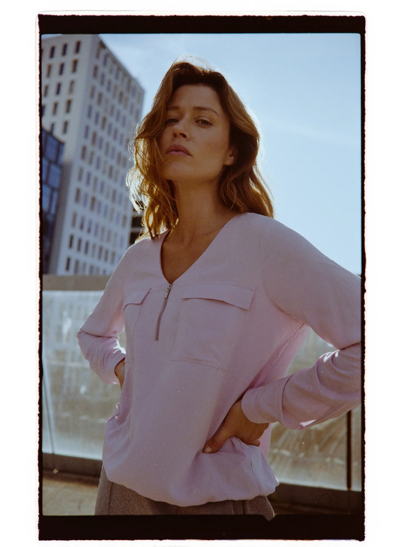 Moodo Розова вискозна риза Moodo