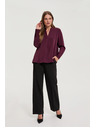 Moodo Елегантна бордо риза Moodo