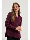 Moodo Елегантна бордо риза Moodo