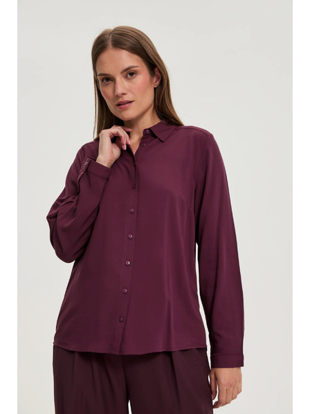 Moodo Винена вискозна риза Moodo