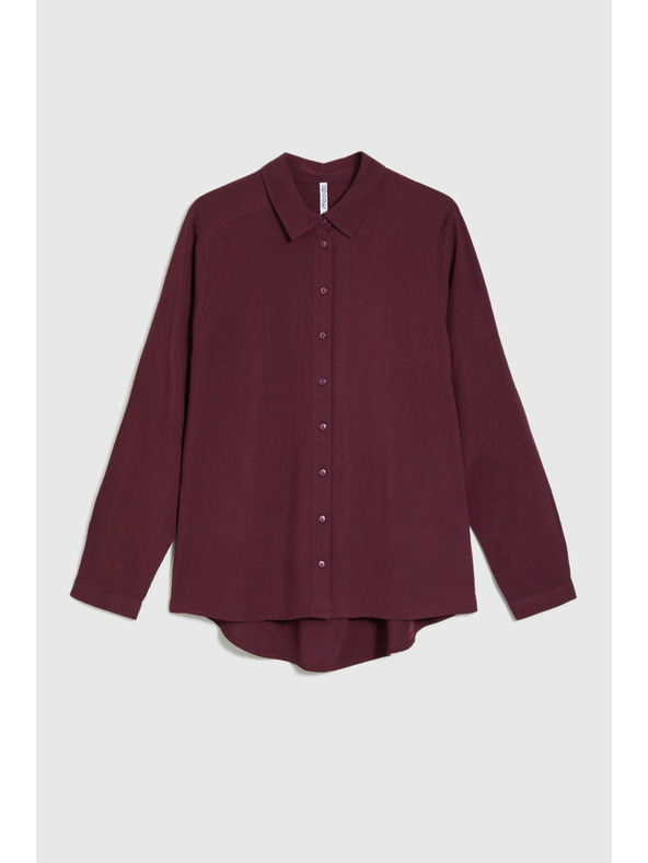 Moodo Винена вискозна риза Moodo