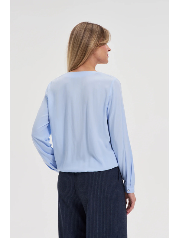 Moodo Светлосиня вискозна риза Moodo