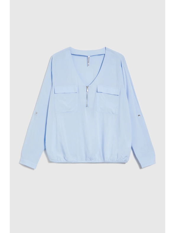 Moodo Светлосиня вискозна риза Moodo