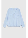 Moodo Светлосиня вискозна риза Moodo