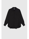 Moodo Гладка черна риза Moodo