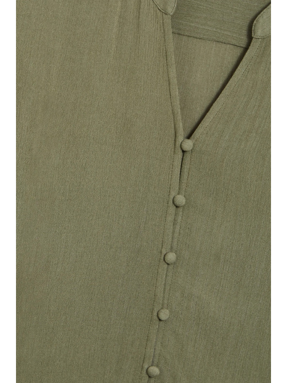 Moodo Оливкова вискозна риза Moodo