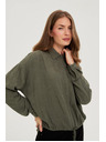 Moodo Оливкова вискозна риза Moodo