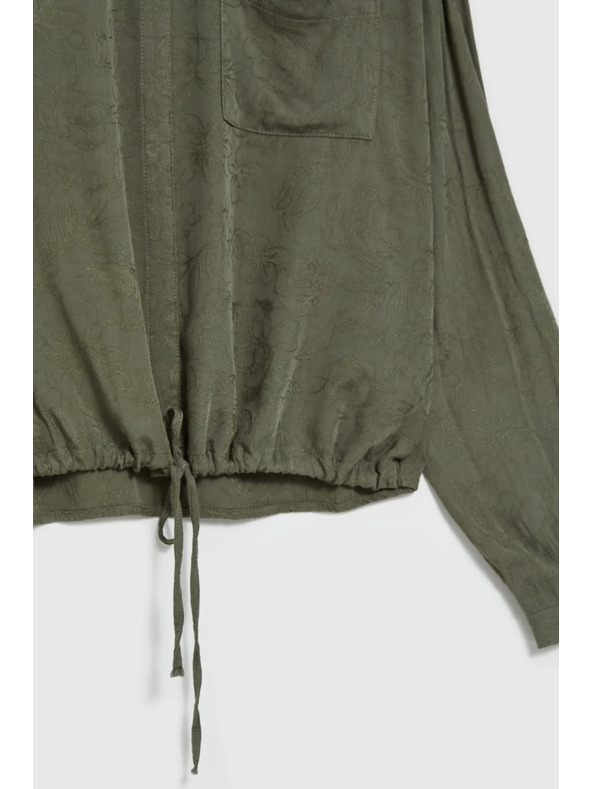 Moodo Оливкова вискозна риза Moodo