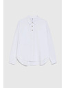 Moodo Бяла риза с декоративни копчета Moodo