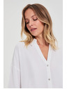 Moodo Бяла риза с къси ръкави Moodo