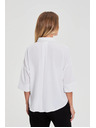 Moodo Бяла риза с къси ръкави Moodo