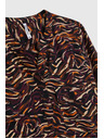 Moodo Кафява вискозна риза Moodo
