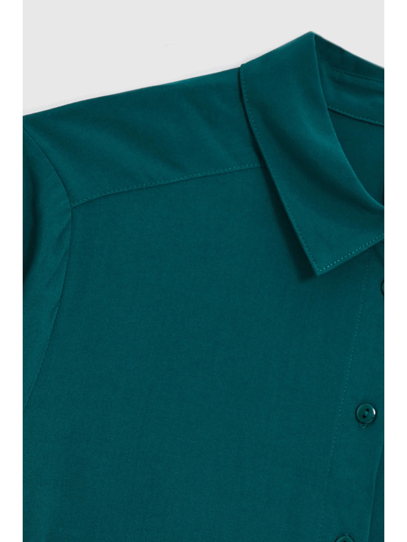 Moodo Зелена вискозна риза Moodo