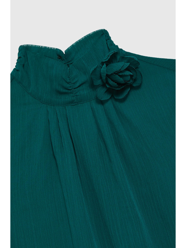 Moodo Зелена риза с цвете Moodo