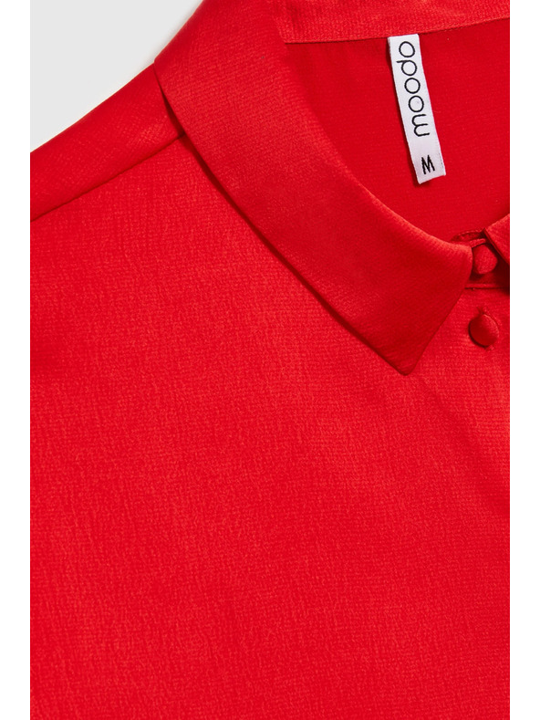 Moodo Гладка червена риза Moodo