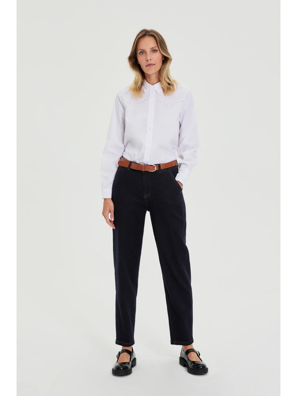 Moodo Гладка риза бяла Moodo