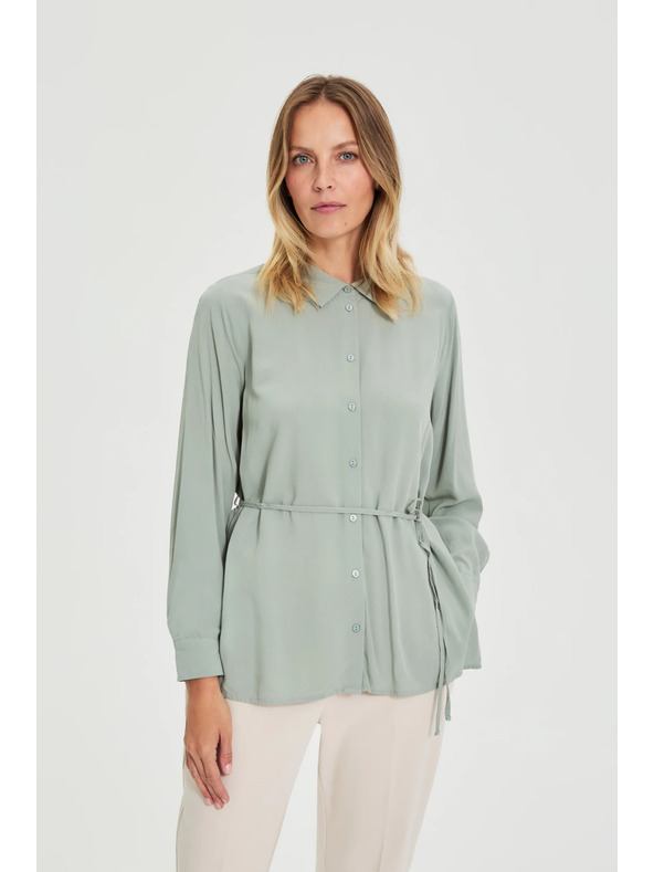 Moodo Оливена риза Moodo с връзване