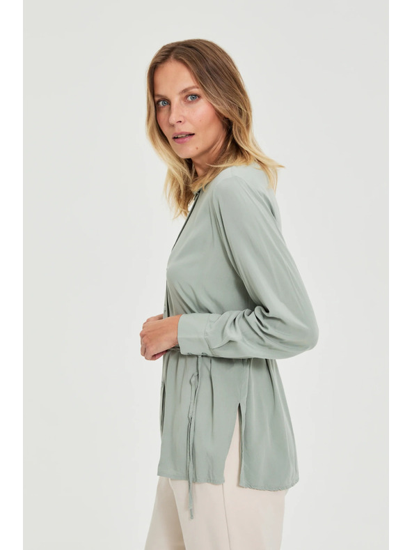 Moodo Оливена риза Moodo с връзване