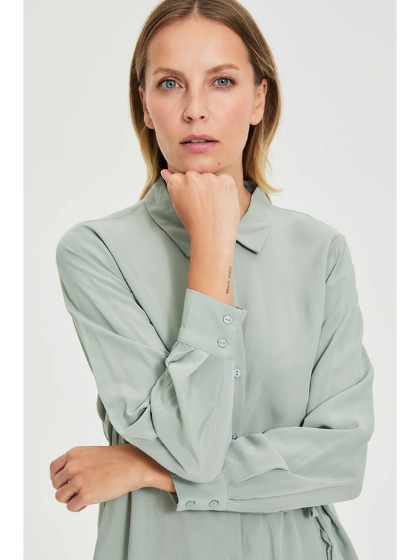 Moodo Оливена риза Moodo с връзване