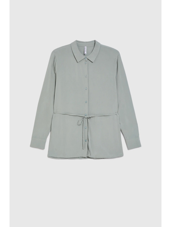 Moodo Оливена риза Moodo с връзване