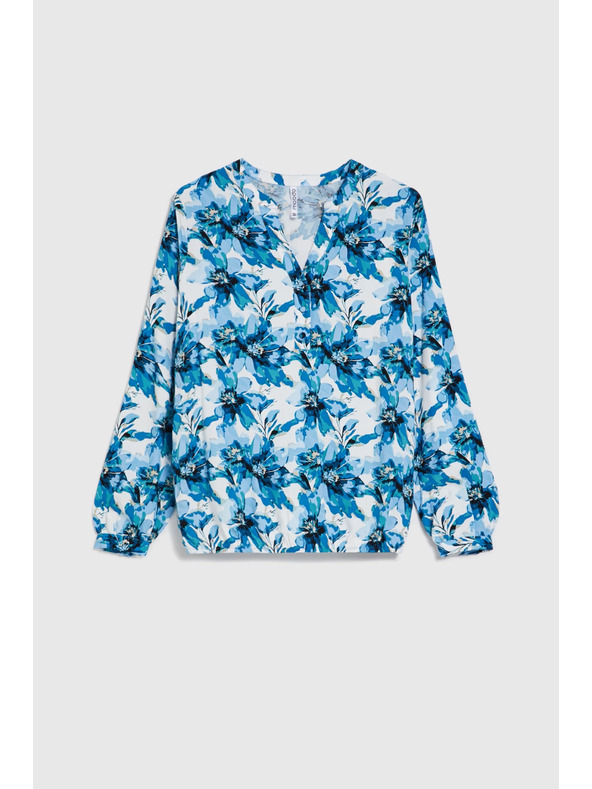 Moodo Щампована риза синя Moodo