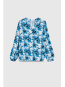 Moodo Щампована риза синя Moodo