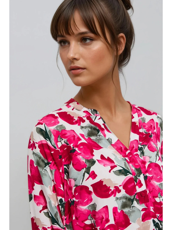 Moodo Щампована риза фуксия Moodo