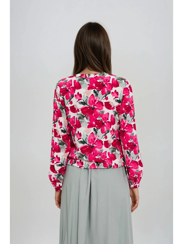Moodo Щампована риза фуксия Moodo