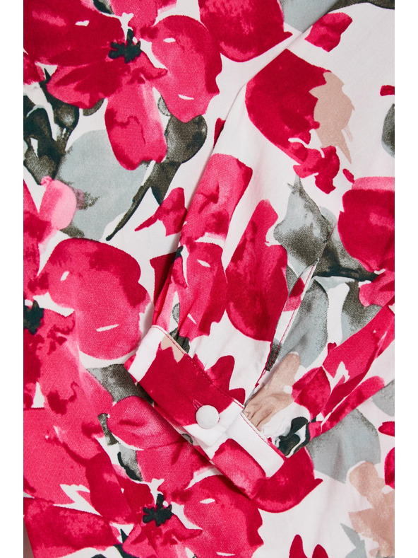 Moodo Щампована риза фуксия Moodo