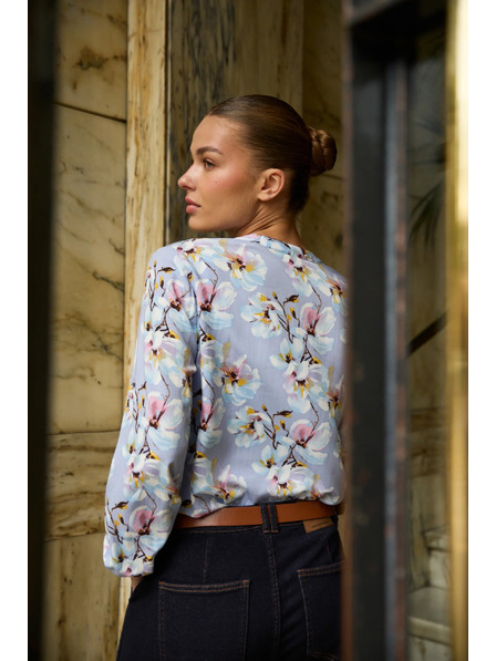 Moodo Светлосиня вискозна риза Moodo