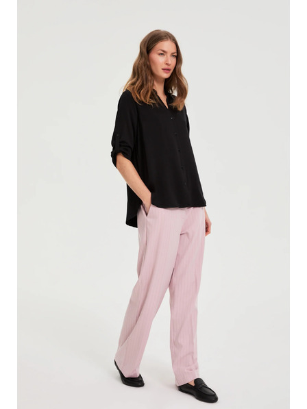 Moodo Черна вискозна риза Moodo