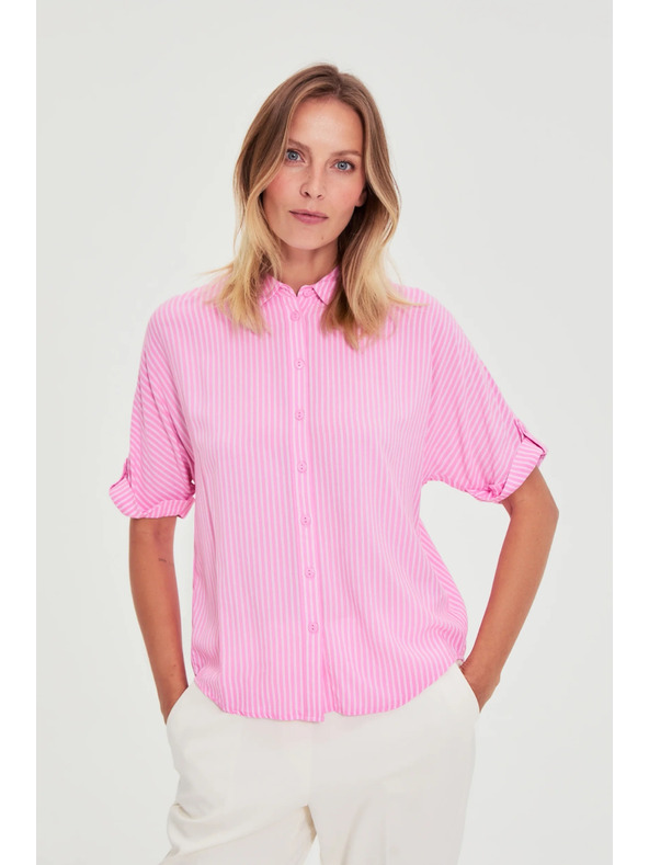 Moodo Розова раирана риза Moodo