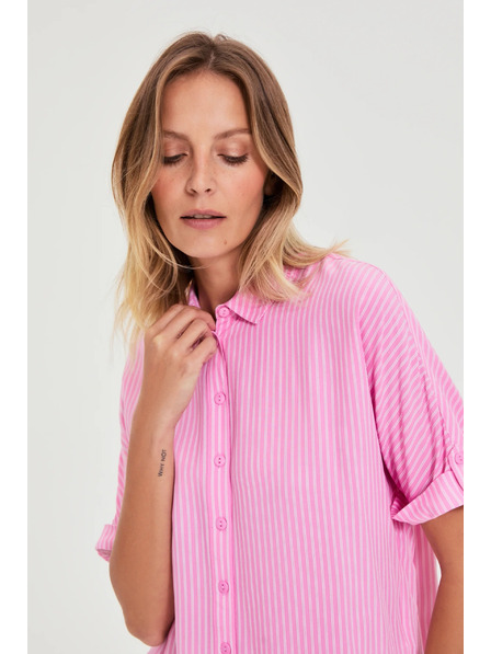 Moodo Розова раирана риза Moodo